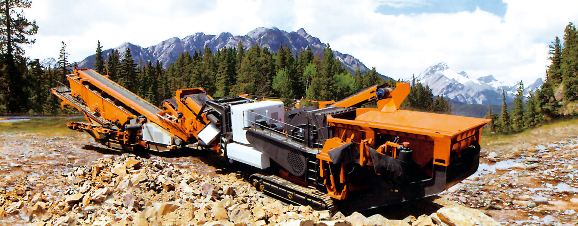 履帶式移動破碎站